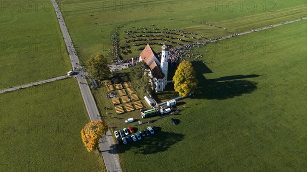 Worshippers celebrate Colomans Day at the church of St Coloman