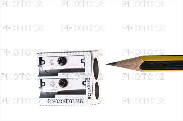 Pencil and sharpener