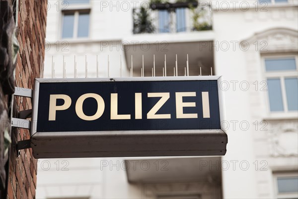 Police sign