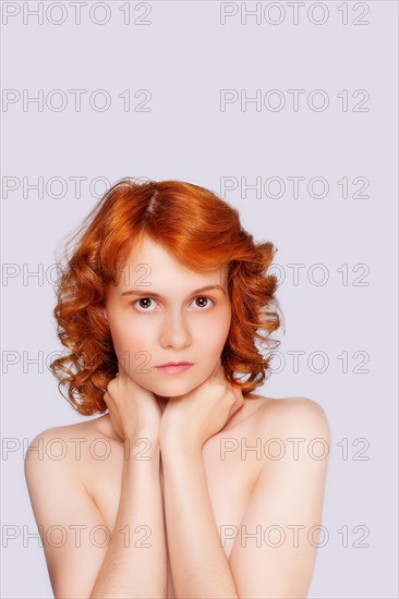 Portrait of a red-haired woman