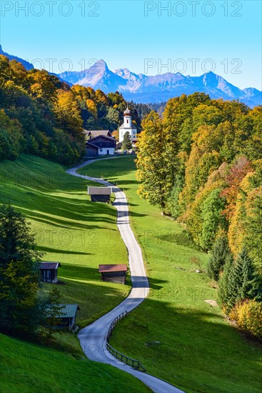 Wamberg above Garmisch in the Wetterstein Mountains