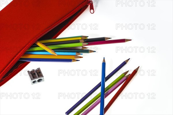 Assorted colored pencils