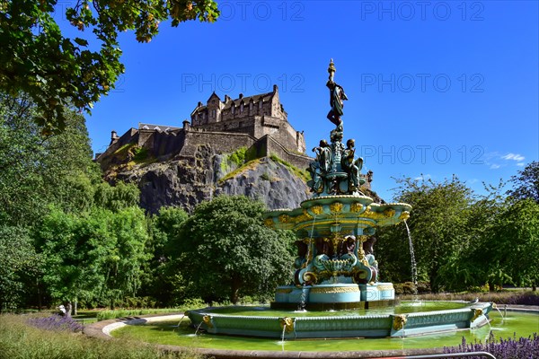 The Ross Fountain in the Princess Street Garderns in Edinburgh