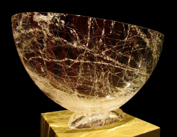 Rock crystal bowl