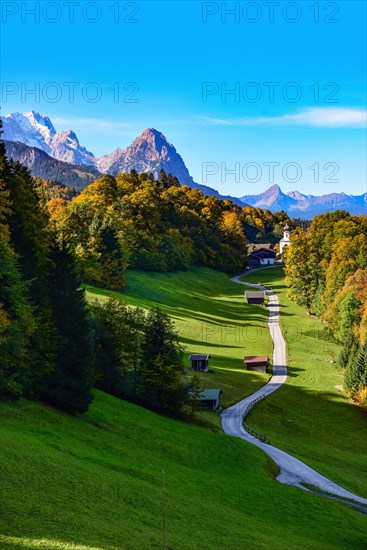 Wamberg above Garmisch in the Wetterstein mountains