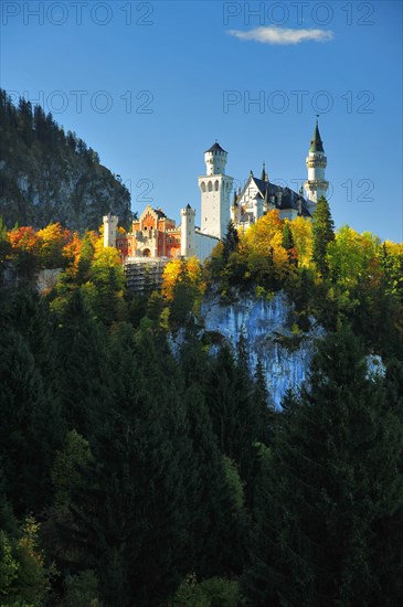 Neuschwanstein Castle in Schwangau near Fuessen
