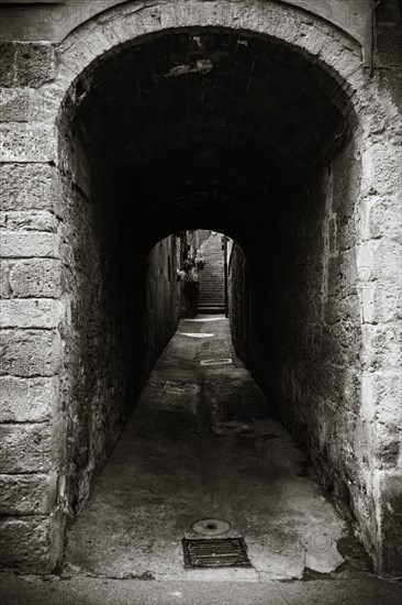 Narrow cobbled street