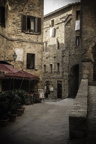 Restaurant on narrow cobbled street