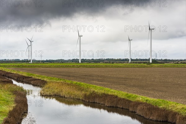 Small wind farm in flat