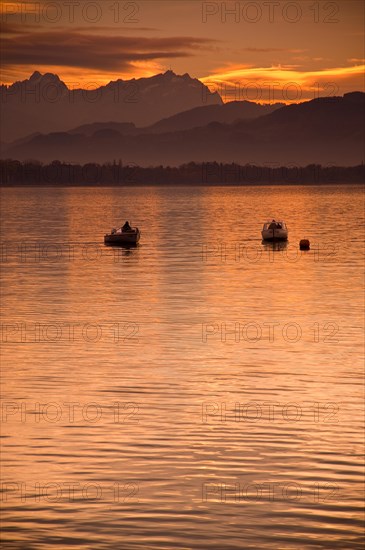 Fishing boats on Lake Constance