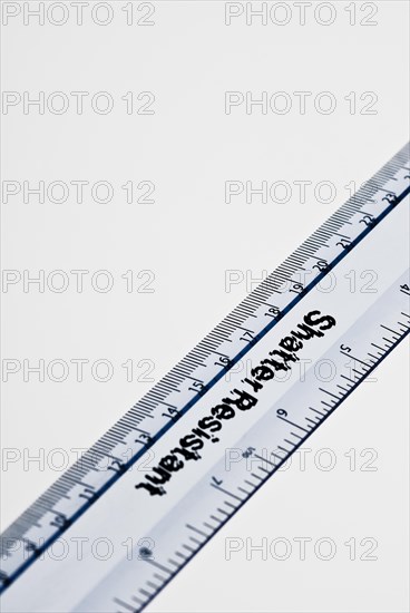 Clear plastic ruler