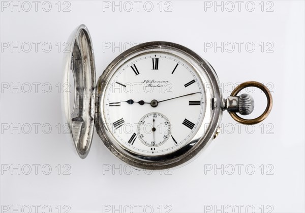 Half hunter pocket watch