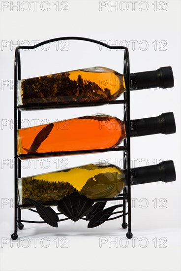 Rack of spiced cooking oils