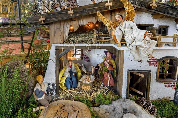 Christmas cot in the church of St Peter and Paul