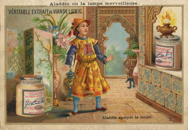 Picture series Aladdin with the magic lamp