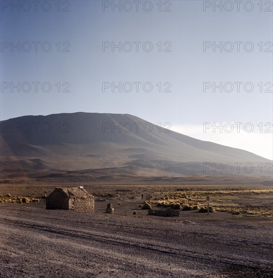 Atacama Desert Bolivia Plateau Mountain Panorama Residential House