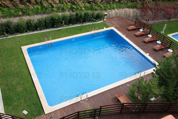 Swimming pool without people