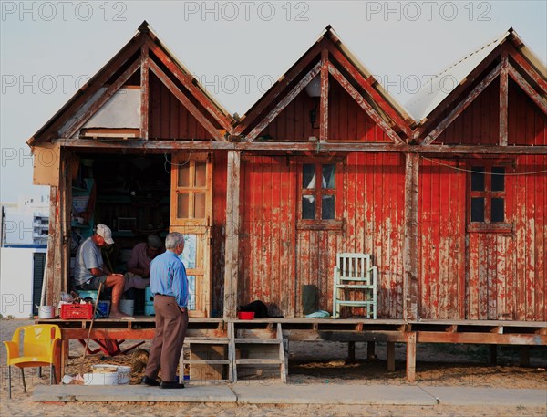 Old fishermen's huts in Armacao de Pera