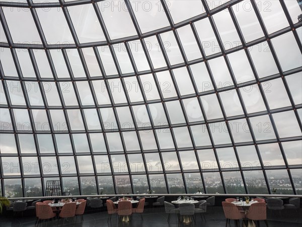 Coffee house and glass architecture