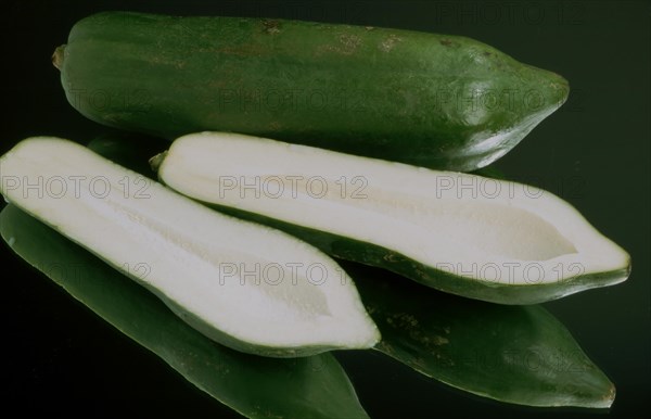 Tropical fruits: Babaco papaya