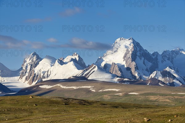 Kakshaal Too in the Tian Shan mountain range near the Chinese border