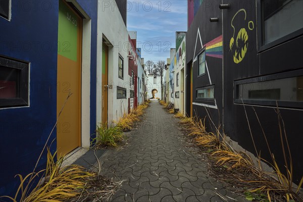 Wall painting in the former Olympic Village