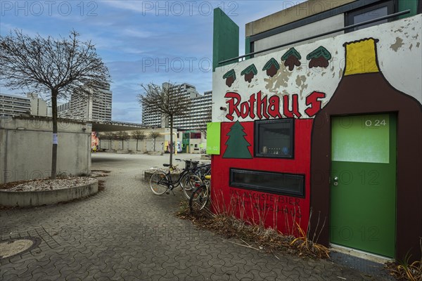 Murals in the former Olympic Village