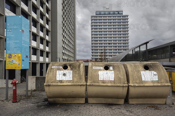 Waste container in the former Olympic Village