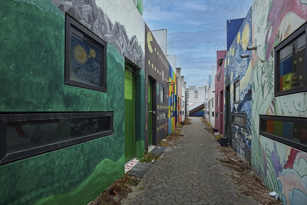 Wall painting in the former Olympic Village