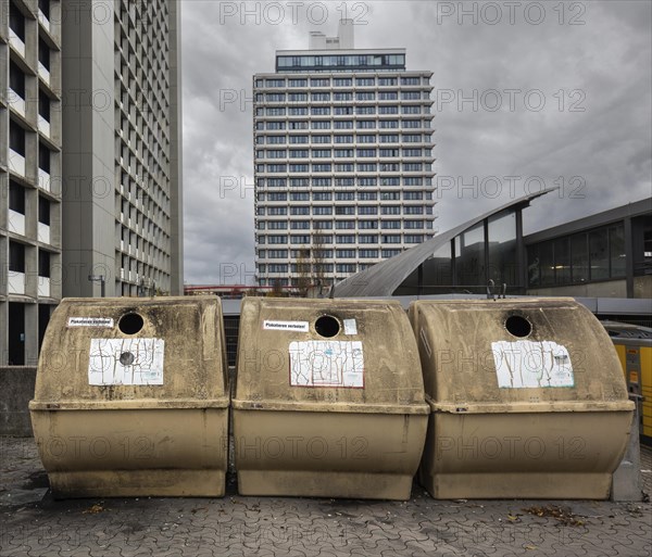 Waste container in the former Olympic Village