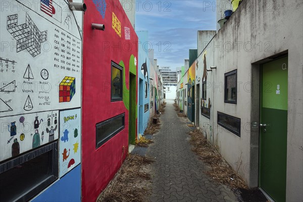 Wall painting in the former Olympic Village