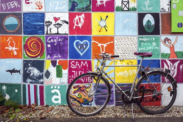 Wall painting in the former Olympic Village