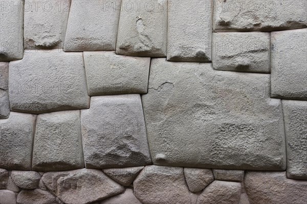 Stone Inca masonry in the wall of the archbishop residence