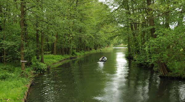 Boat trip in the Spreewald near Lehde