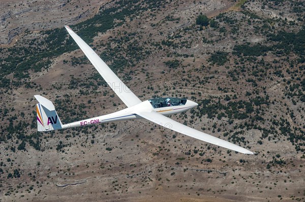 Aerial view of a glider