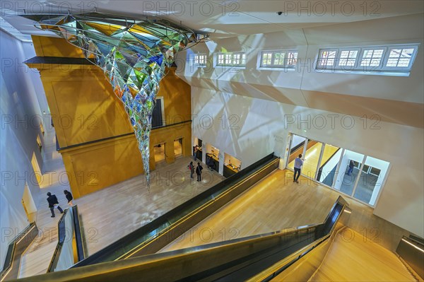 Sculpture -Wirbelwerk- by Olafur Eliasson in the entrance area