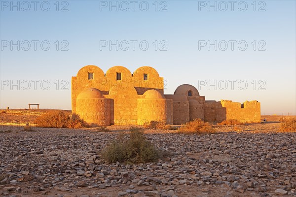 Desert Castle Qusayr Amra in the Jordanian Steppe