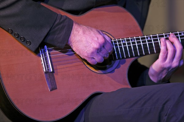 Jazz guitarist Gerold Heitbaum from the Gerold Heitbaum Quartet in concert