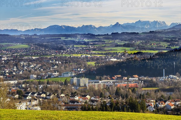 View from Mariaberg towards Kempten