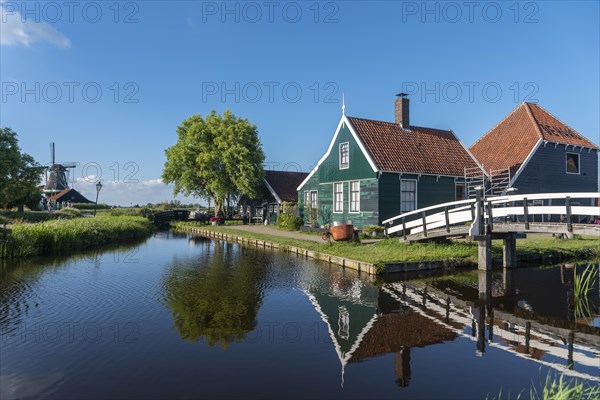 Rural scene in the Zaanse Schans open-air museum