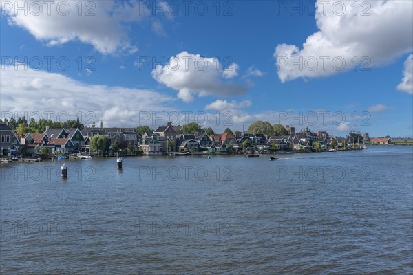 Cityscape on the river Zaan