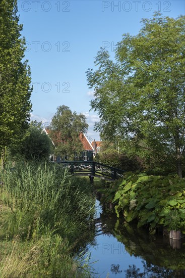 Rural scene in the Zaanse Schans open-air museum