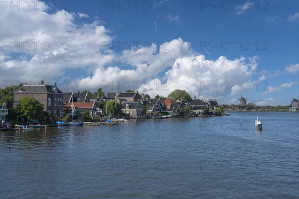 Cityscape on the river Zaan