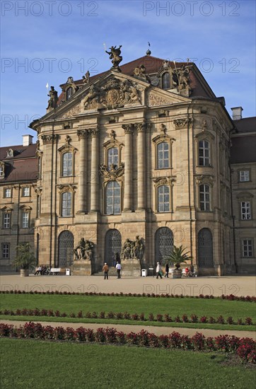 Weissenstein Castle was built between 1711 and 1718 under Lothar Franz von Schoenborn