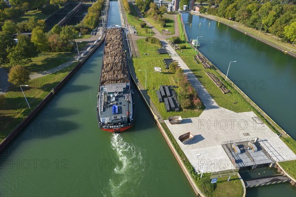 Aerial view Rhine-Herne Canal