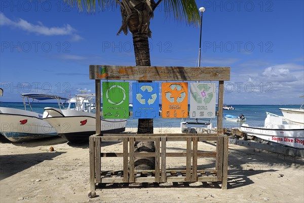 Waste separation without bins Playa Bayahibe