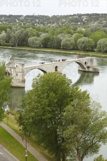 Pont dAvignon or Pont Saint-Benezet over the Rhone