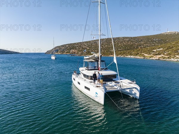 Sailing Catamaran in a B