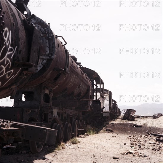 Bolivia Uyuni Railway Cemetery Adventurer Excursion Atacama Desert Plateau