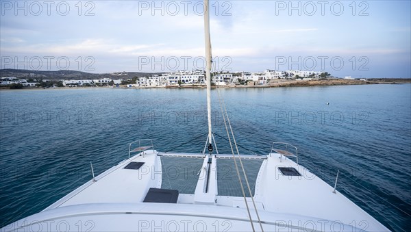 Catamaran off the island of Nisida Koufonision